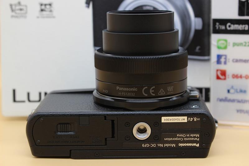 ขาย  Panasonic Lumix DMC-GF9 + Lens kit 12-32mm สีดำ  อดีตประกันร้าน สภาพสวย ใช้งานน้อย ชัตเตอร์ 1,635 รูป เมนูอังกฤษ จอติดฟิล์มแล้ว มีWiFiในตัว อุปกรณ์พร้